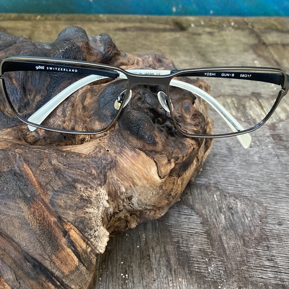 Gotti Switzerland men’s optical glasses 100% titanium color matte gunmetal $60 - Picture 2 of 9